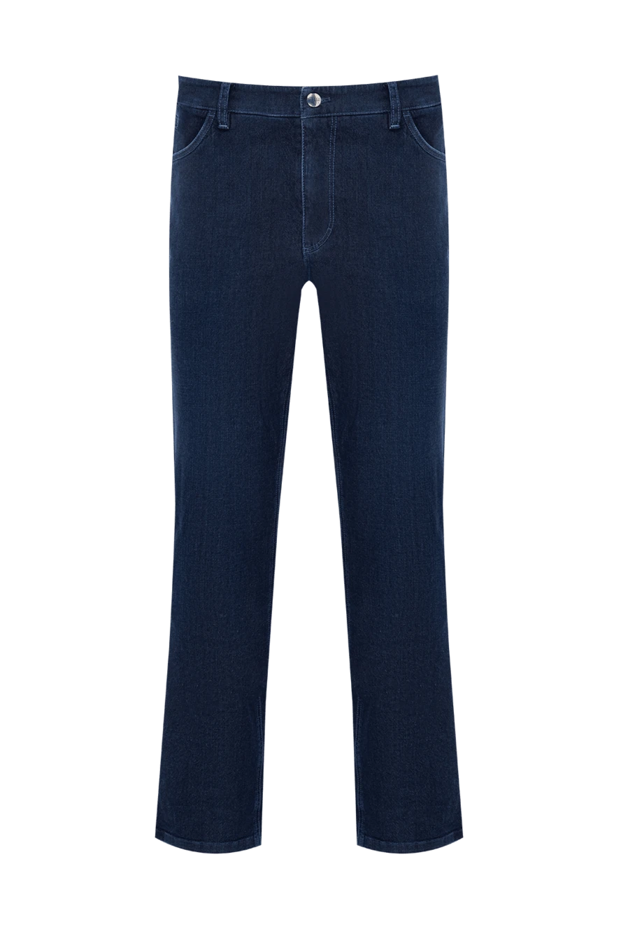 Zilli man blue cotton jeans for men купить с ценами и фото 154127 - photo 1