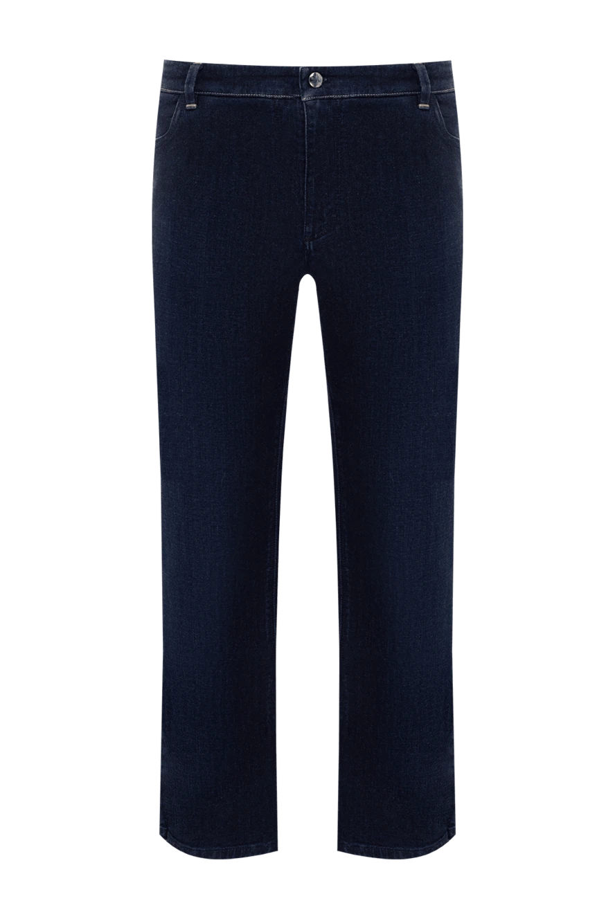 Zilli джинсы темно-синие мужские облегающие с контрастной прострочкой
154131 - фото 1