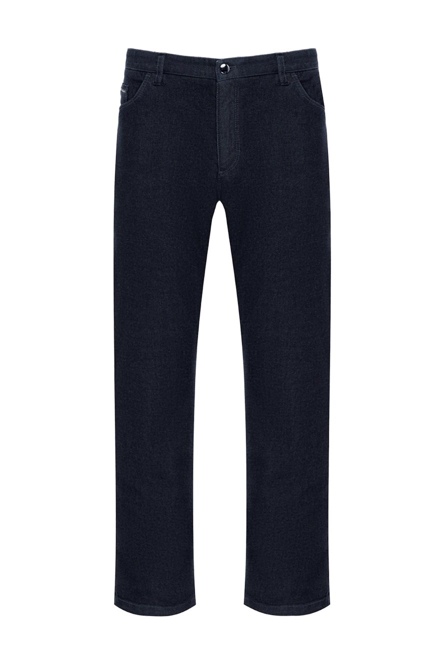 Zilli man blue cotton jeans for men купить с ценами и фото 154132 - photo 1