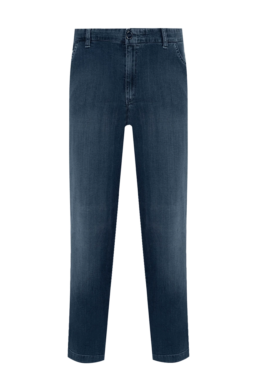 Zilli man blue cotton jeans for men купить с ценами и фото 154137 - photo 1