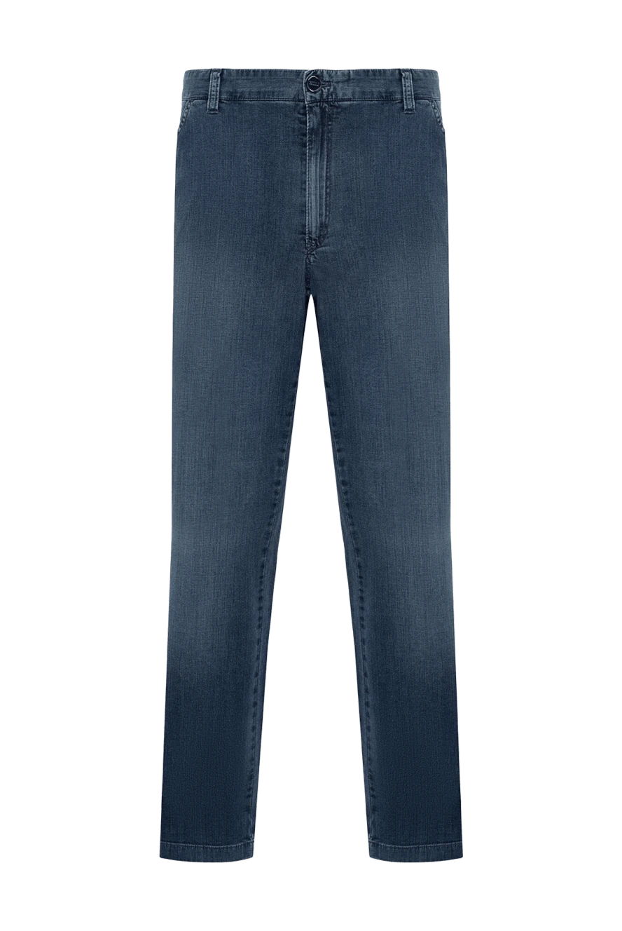 Zilli man blue cotton jeans for men купить с ценами и фото 154142 - photo 1