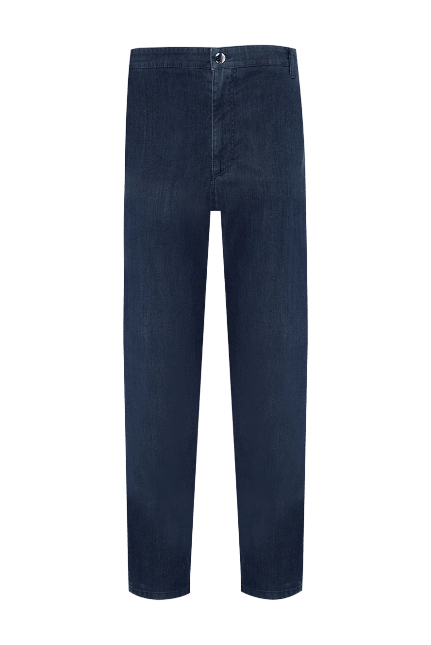 Zilli man blue cotton jeans for men купить с ценами и фото 154156 - photo 1