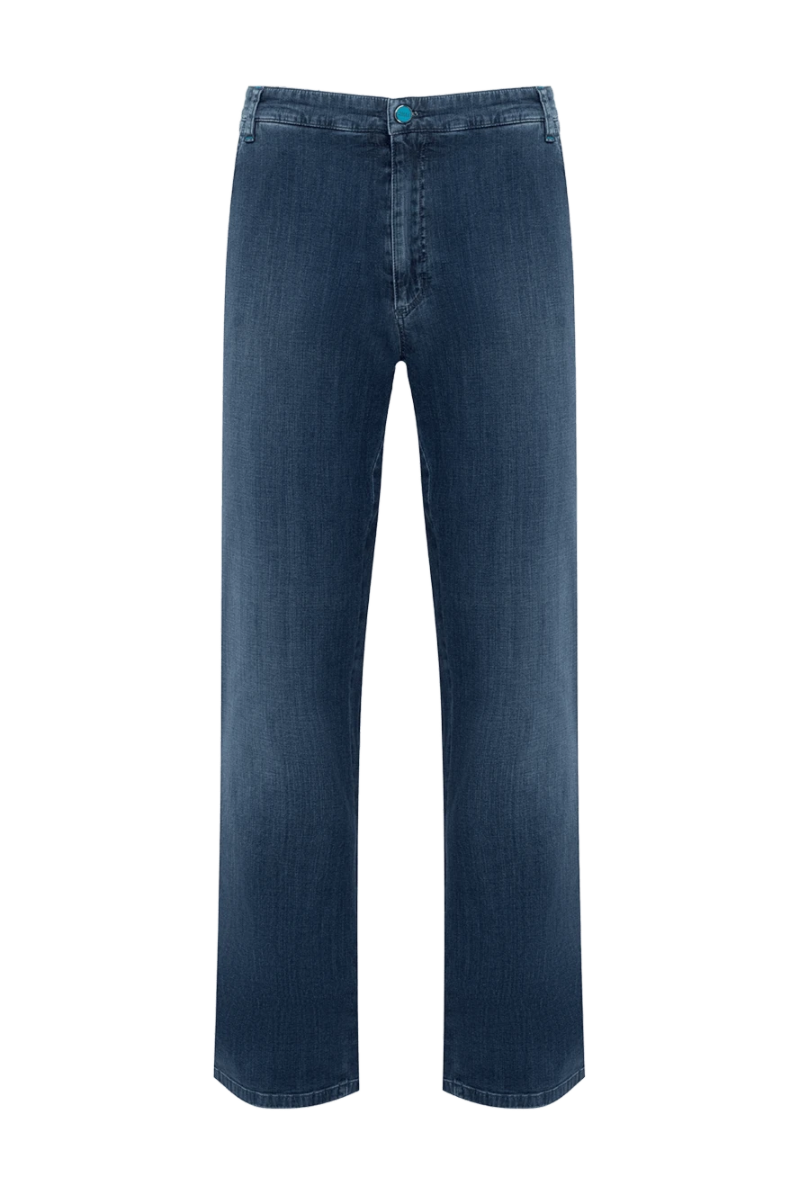 Zilli man blue cotton jeans for men купить с ценами и фото 154162 - photo 1