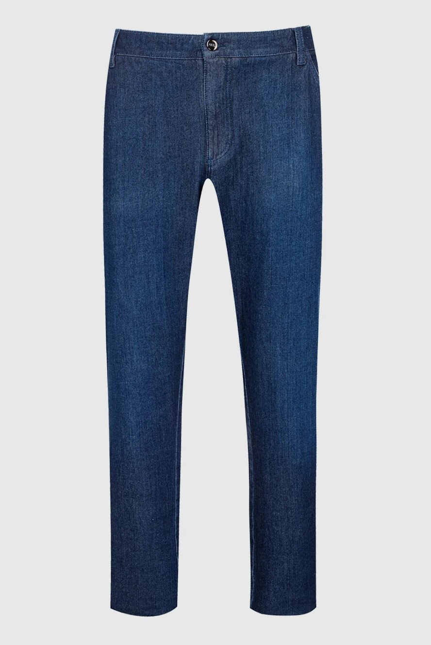 Zilli man cotton and polyamide jeans blue for men купить с ценами и фото 154166 - photo 1