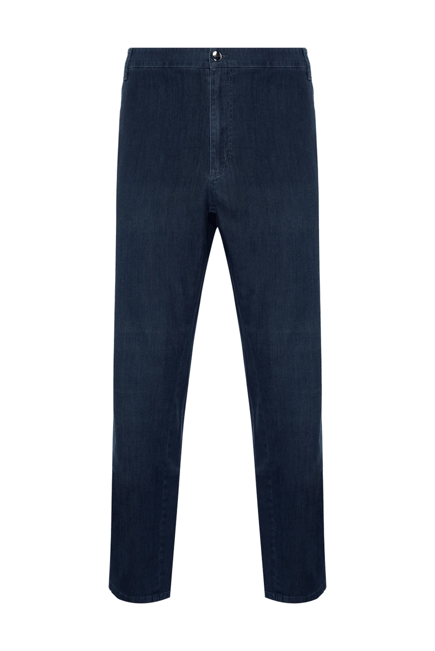 Zilli man blue cotton jeans for men купить с ценами и фото 154168 - photo 1