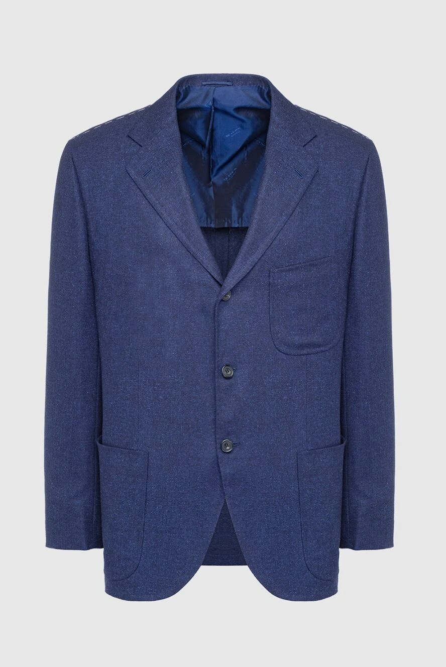 Kiton man jacket blue for men купить с ценами и фото 154260 - photo 1