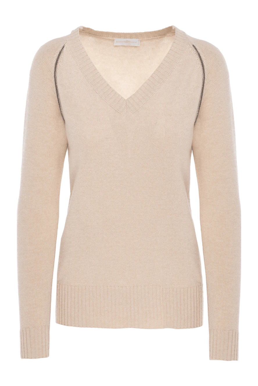 Rocco Ragni woman beige jumper for women купить с ценами и фото 154336 - photo 1