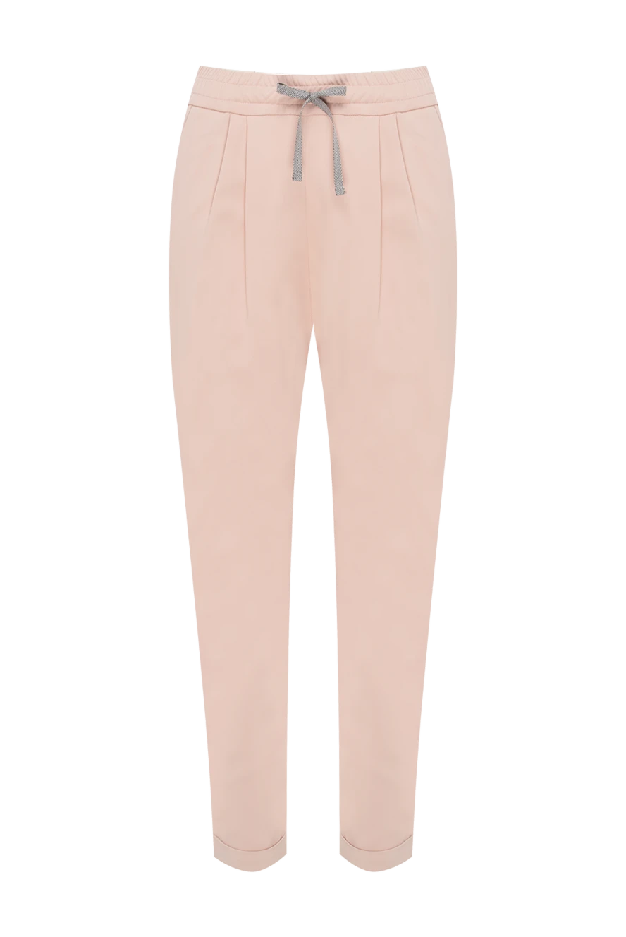 Rocco Ragni woman pink viscose trousers for women купить с ценами и фото 154345 - photo 1