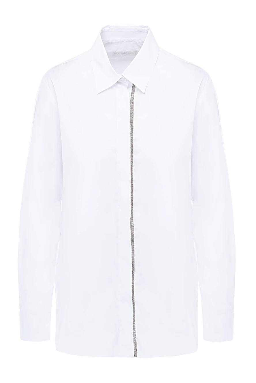 Rocco Ragni woman white cotton and polyamide blouse for women купить с ценами и фото 154349 - photo 1