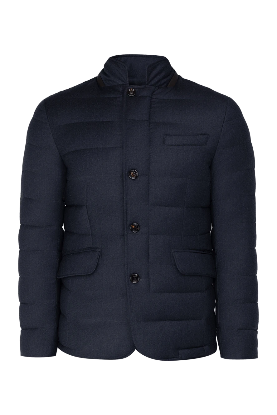 Moorer man down jacket men's wool and cashmere blue купить с ценами и фото 154364 - photo 1