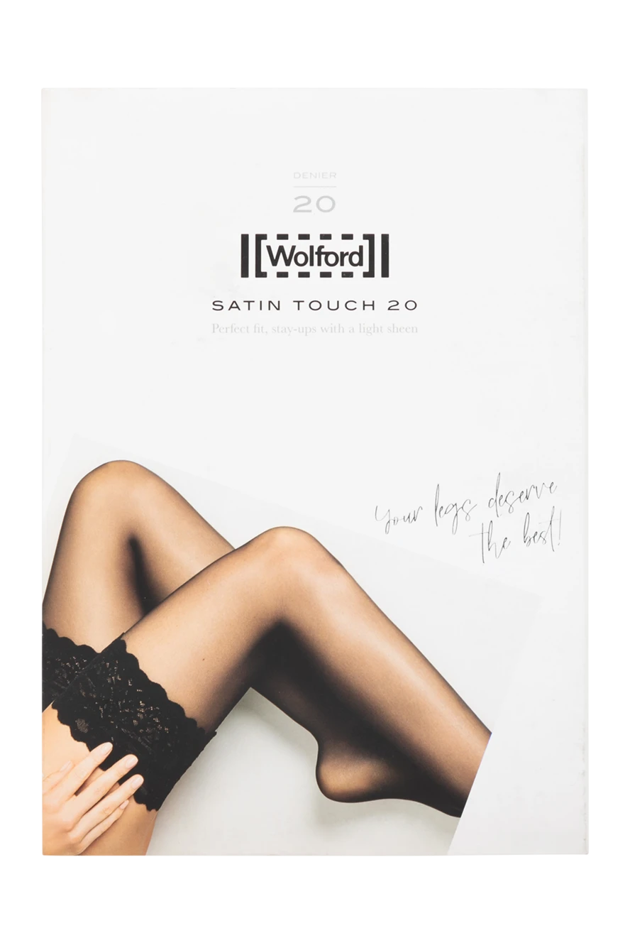 Wolford woman wolford black polyamide and elastane stockings for women купить с ценами и фото 154382 - photo 1