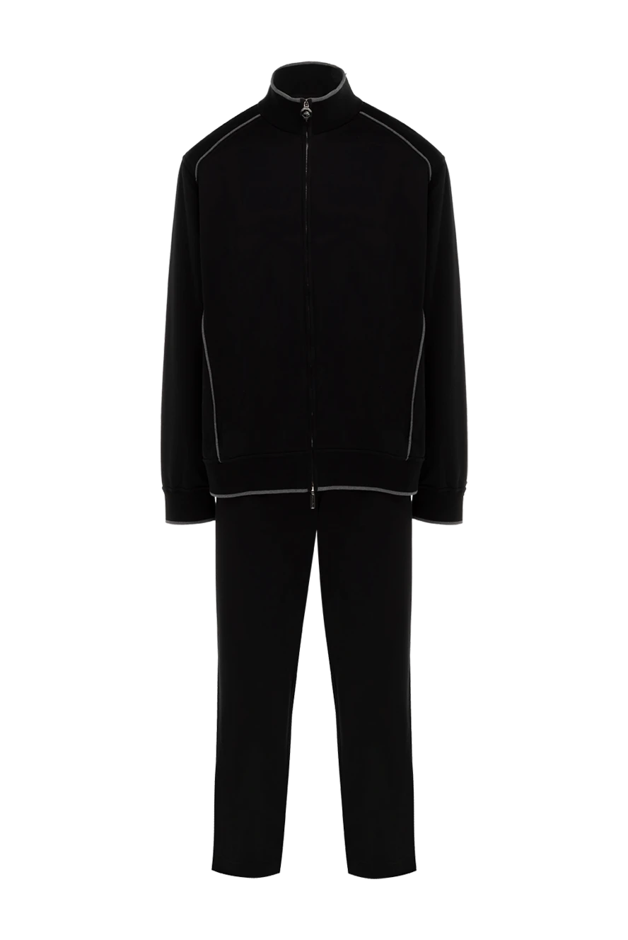 Stefano Ricci спортивный костюм из хлопка темно синий с крупной вышивкой на спине
154411 - фото 1