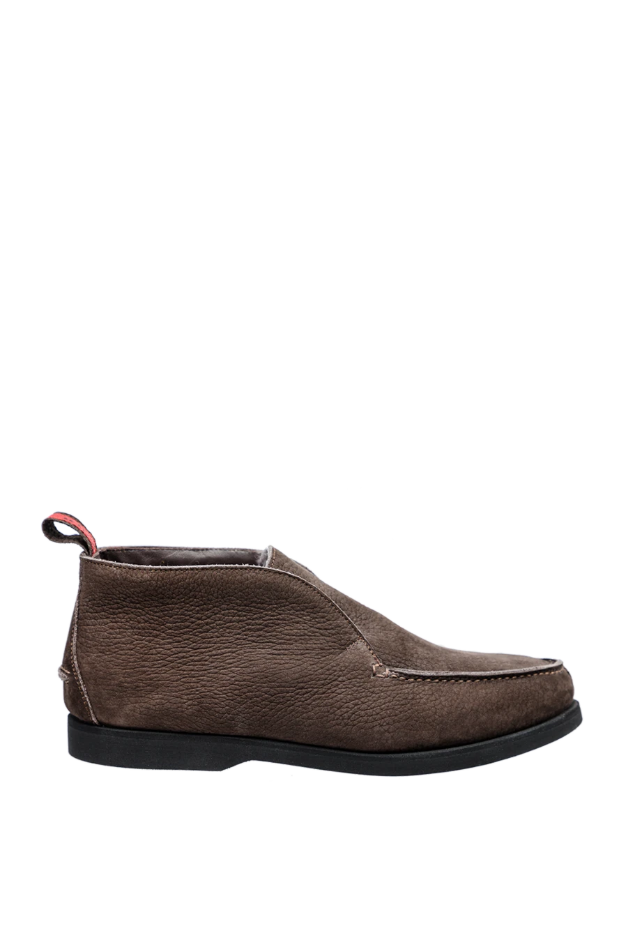 Kiton man brown nubuck boots for men купить с ценами и фото 154418 - photo 1