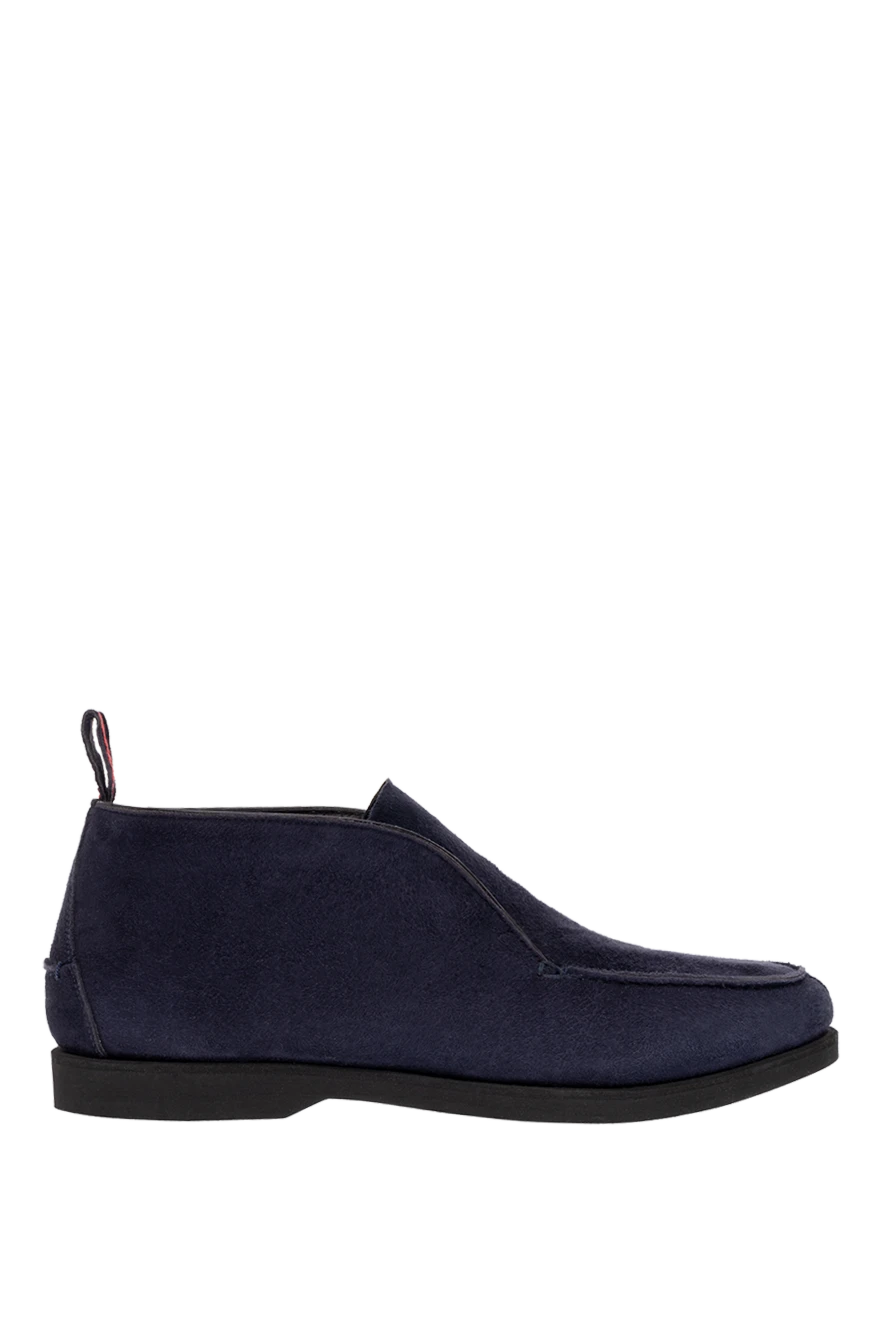 Kiton man blue nubuck boots for men купить с ценами и фото 154419 - photo 1