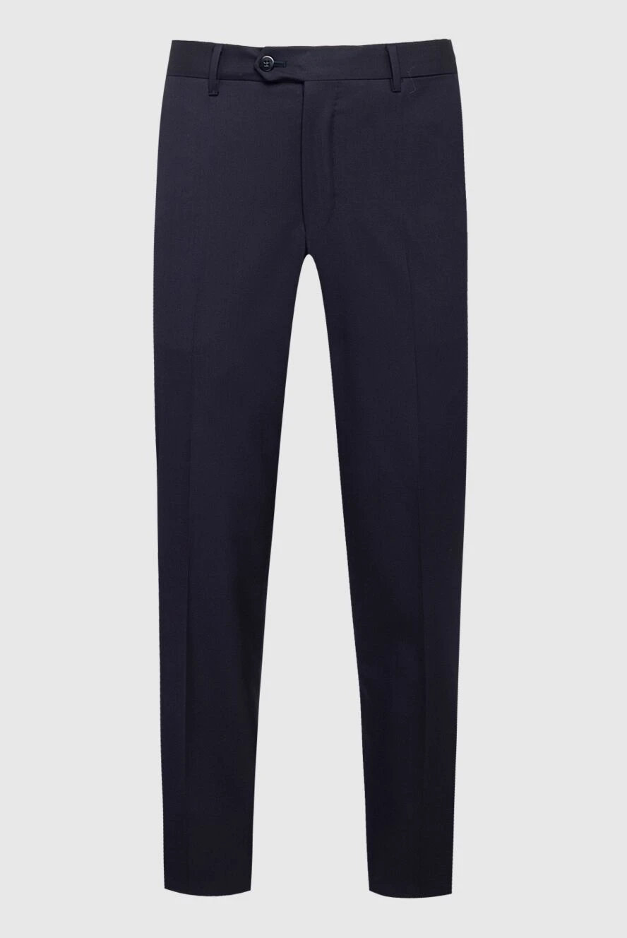 Zilli man men's blue wool trousers купить с ценами и фото 154429 - photo 1