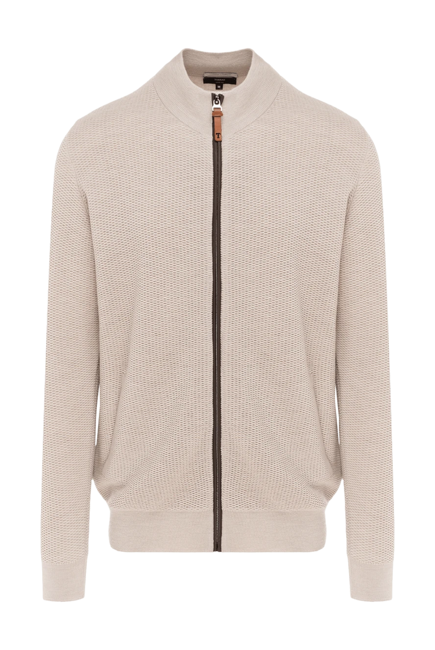 Torras man men's wool cardigan, beige купить с ценами и фото 154562 - photo 1