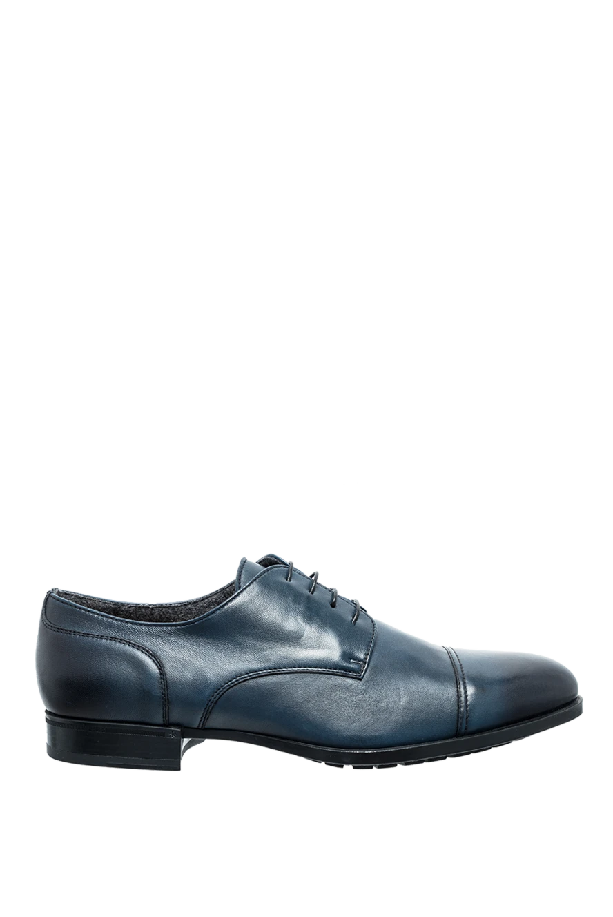 Doucal`s man blue leather men's shoes купить с ценами и фото 154572 - photo 1