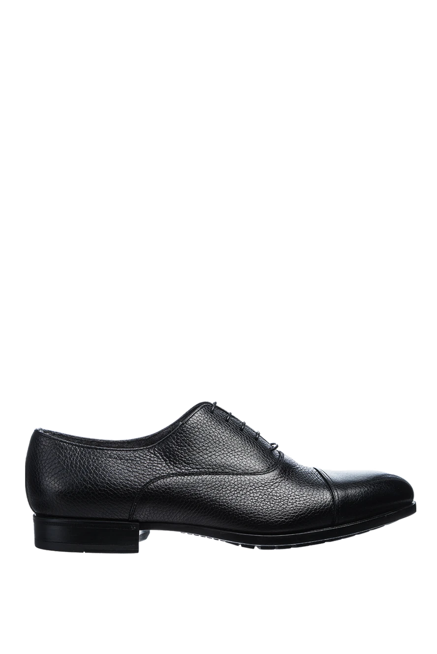 Doucal`s man men's black leather shoes купить с ценами и фото 154576 - photo 1