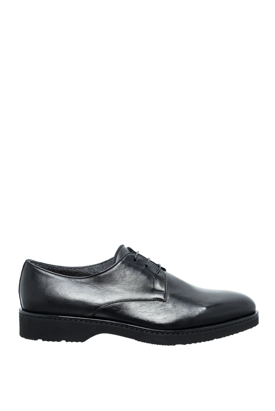 Doucal`s man men's black leather shoes купить с ценами и фото 154578 - photo 1