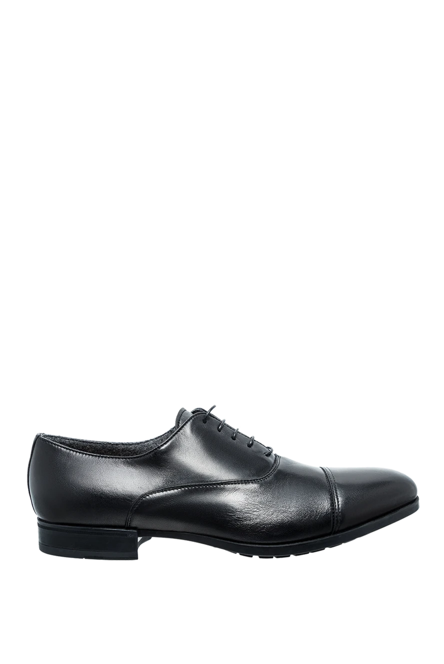 Doucal`s man men's black leather shoes купить с ценами и фото 154581 - photo 1