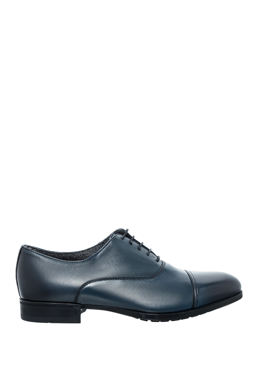 Doucal`s man blue leather men's shoes купить с ценами и фото 154582 - photo 1