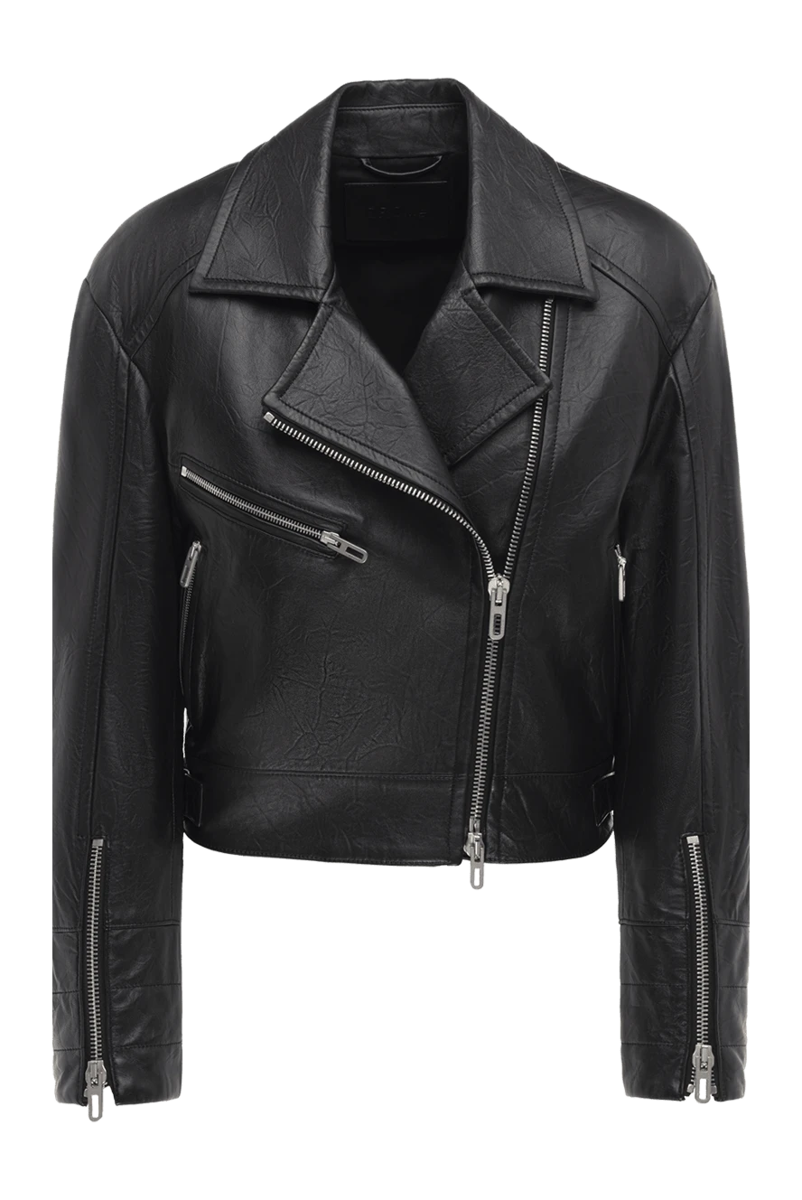 DROMe woman women's black genuine leather jacket купить с ценами и фото 154584 - photo 1