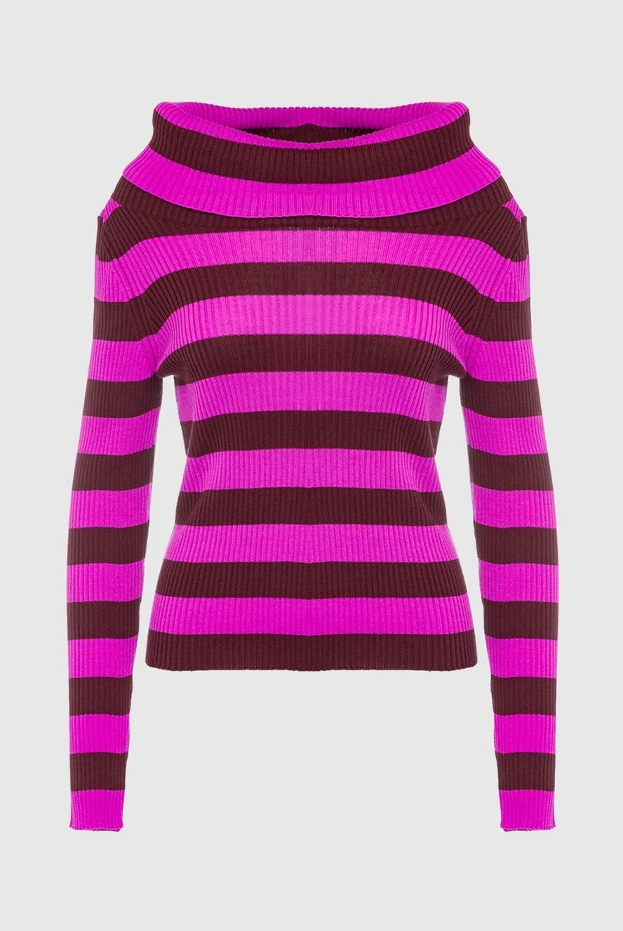 MSGM woman pink wool and acrylic jumper for women купить с ценами и фото 154636 - photo 1