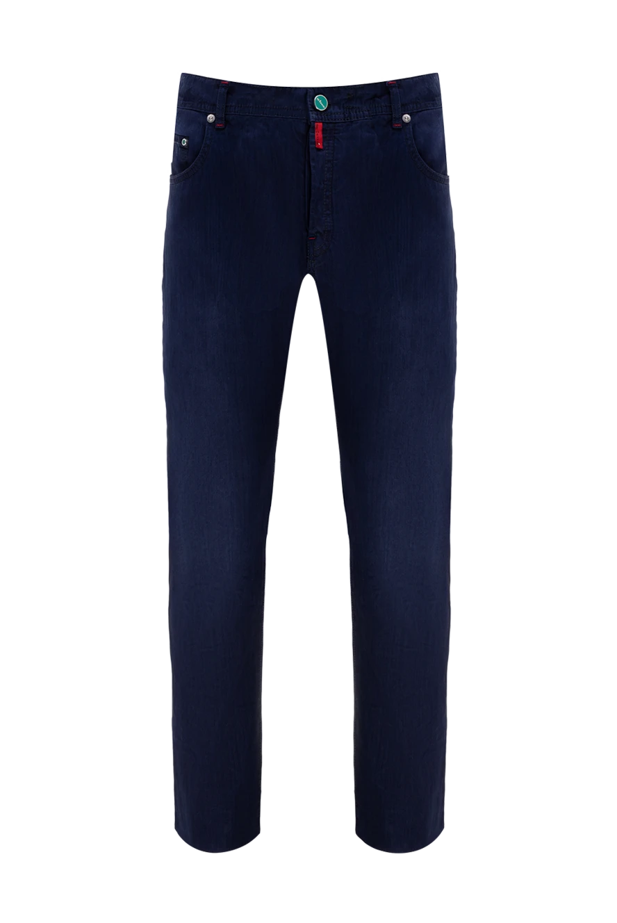 Kiton man men's black cotton jeans купить с ценами и фото 154645 - photo 1