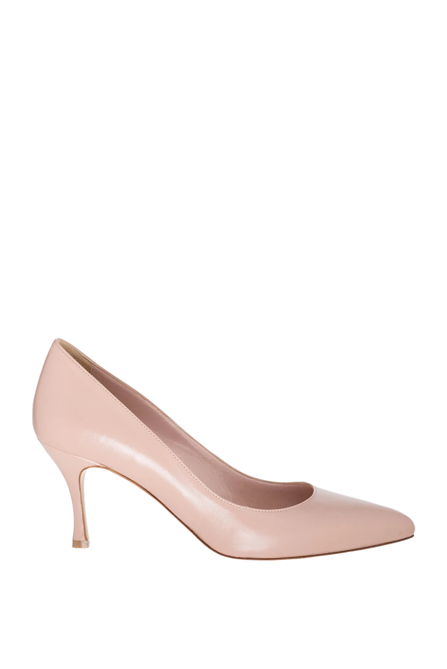 Francesco Sacco woman pink leather shoes for women купить с ценами и фото 154661 - photo 1