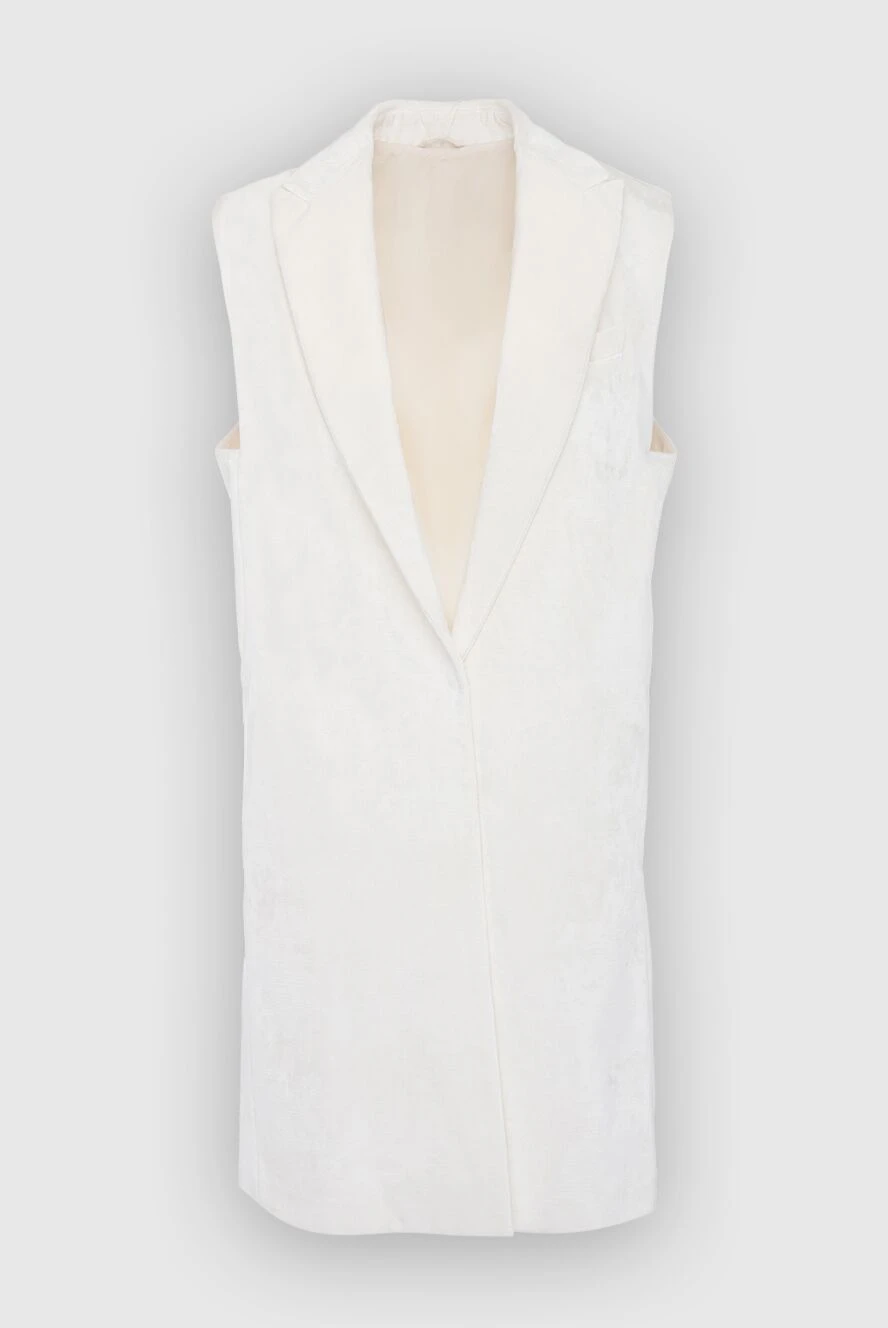 Brunello Cucinelli woman white cotton vest for women купить с ценами и фото 154856 - photo 1