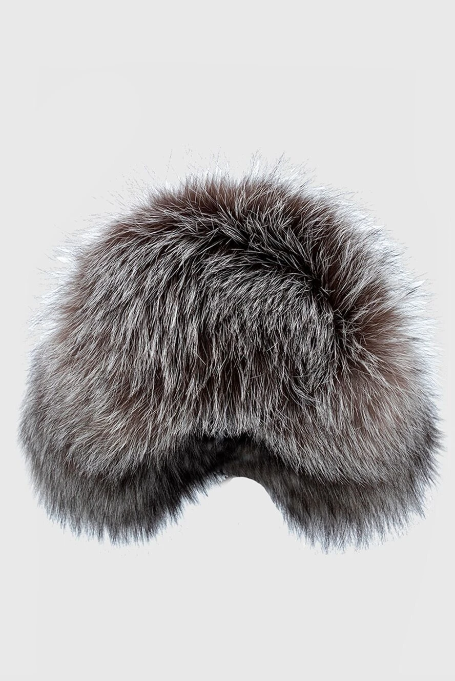 FG Furs woman gray fox cap for women купить с ценами и фото 154873 - photo 1