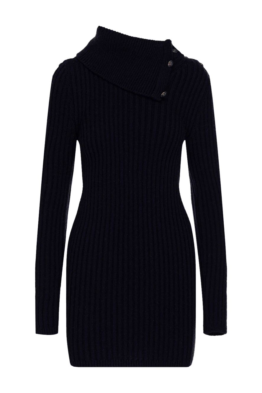 Saint Laurent woman blue woolen dress for women купить с ценами и фото 154953 - photo 1