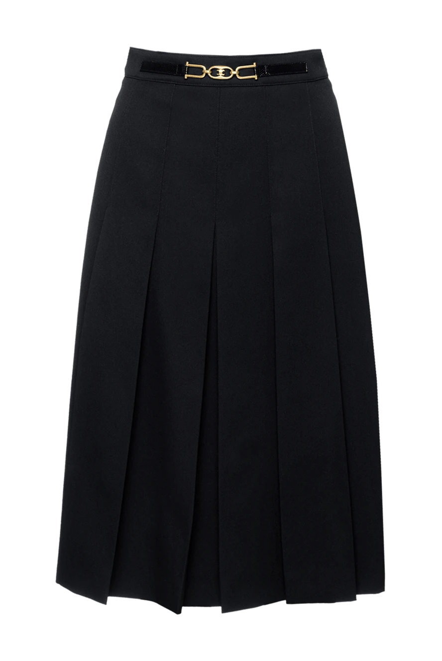 Celine woman black wool skirt for women купить с ценами и фото 154976 - photo 1