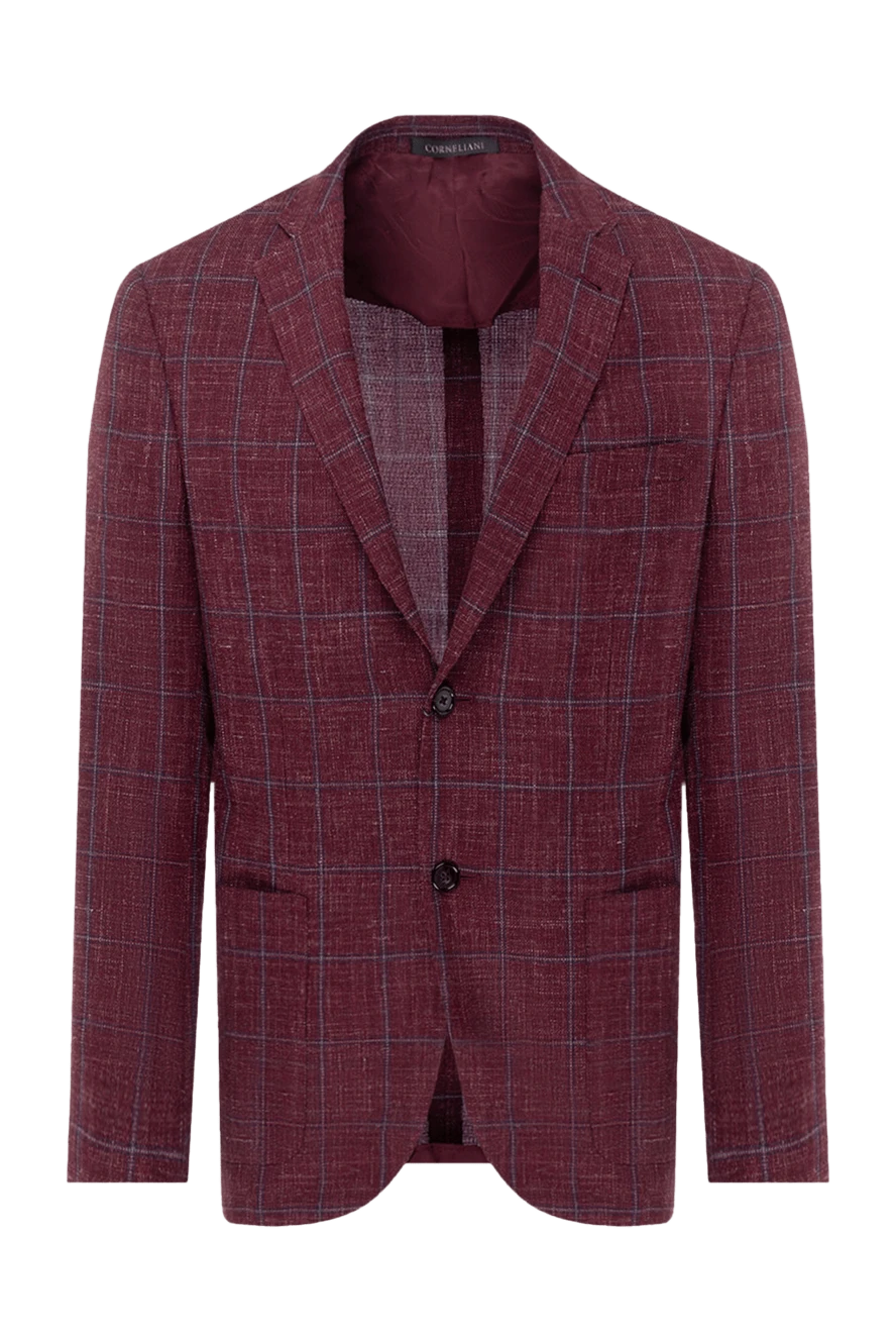 Corneliani man men's burgundy jacket купить с ценами и фото 155036 - photo 1