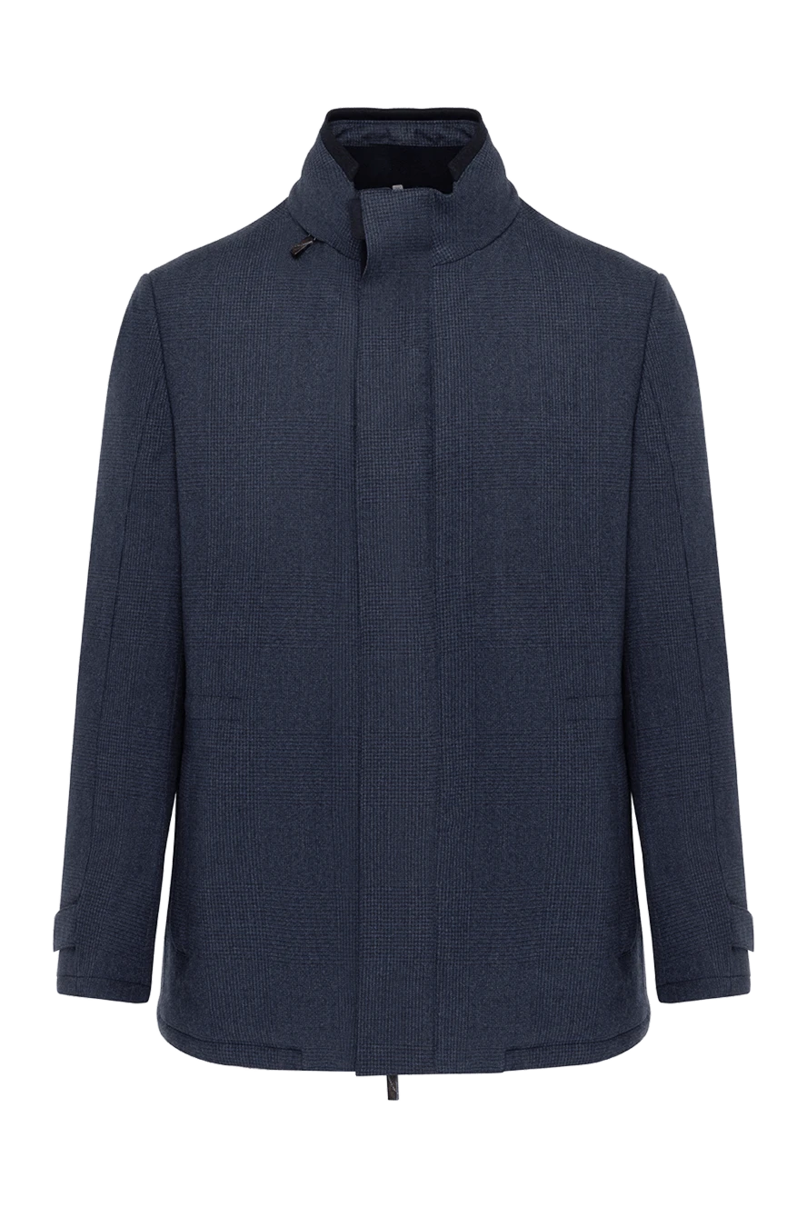 Corneliani man blue wool jacket for men купить с ценами и фото 155042 - photo 1