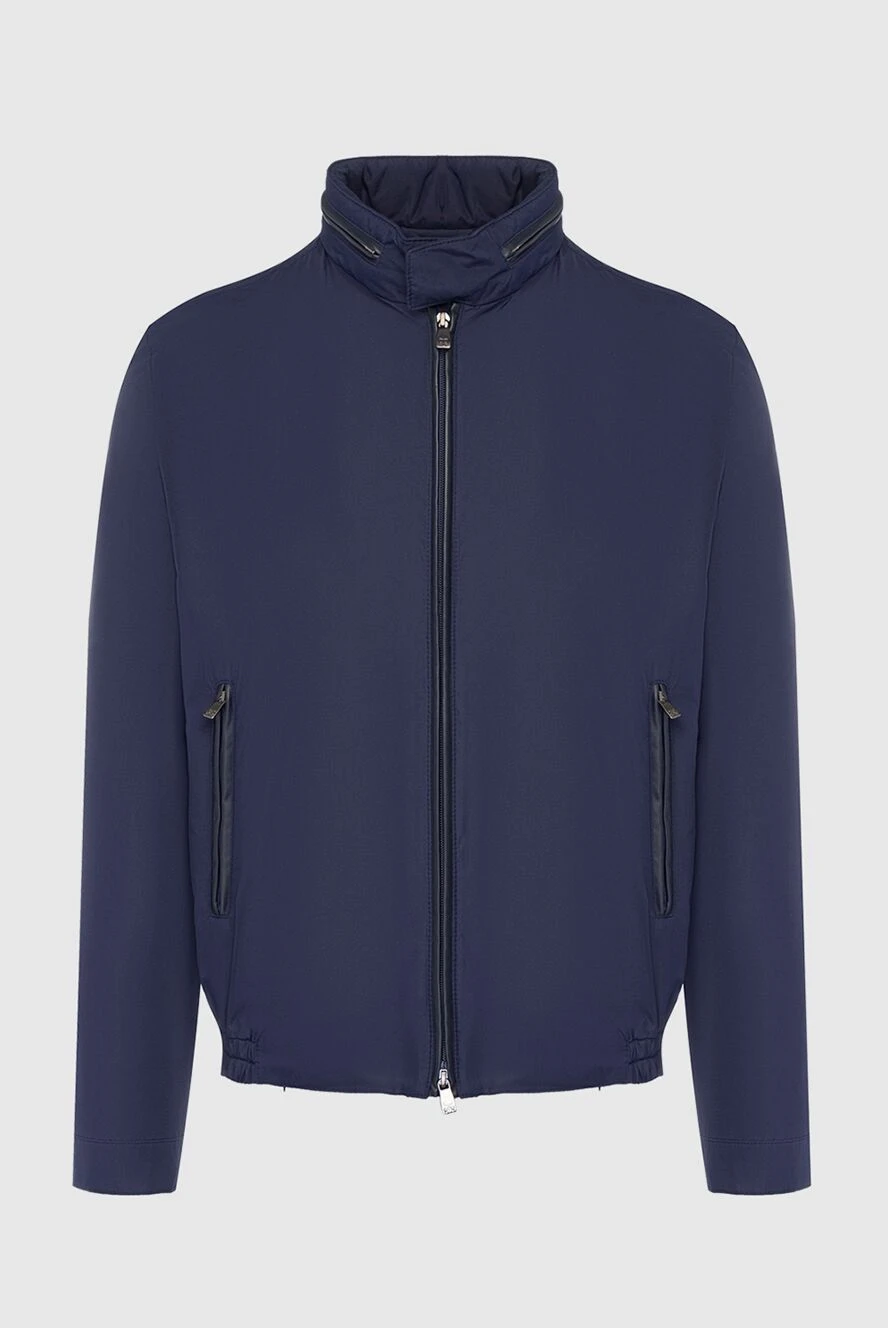 Corneliani man blue polyester jacket for men купить с ценами и фото 155058 - photo 1