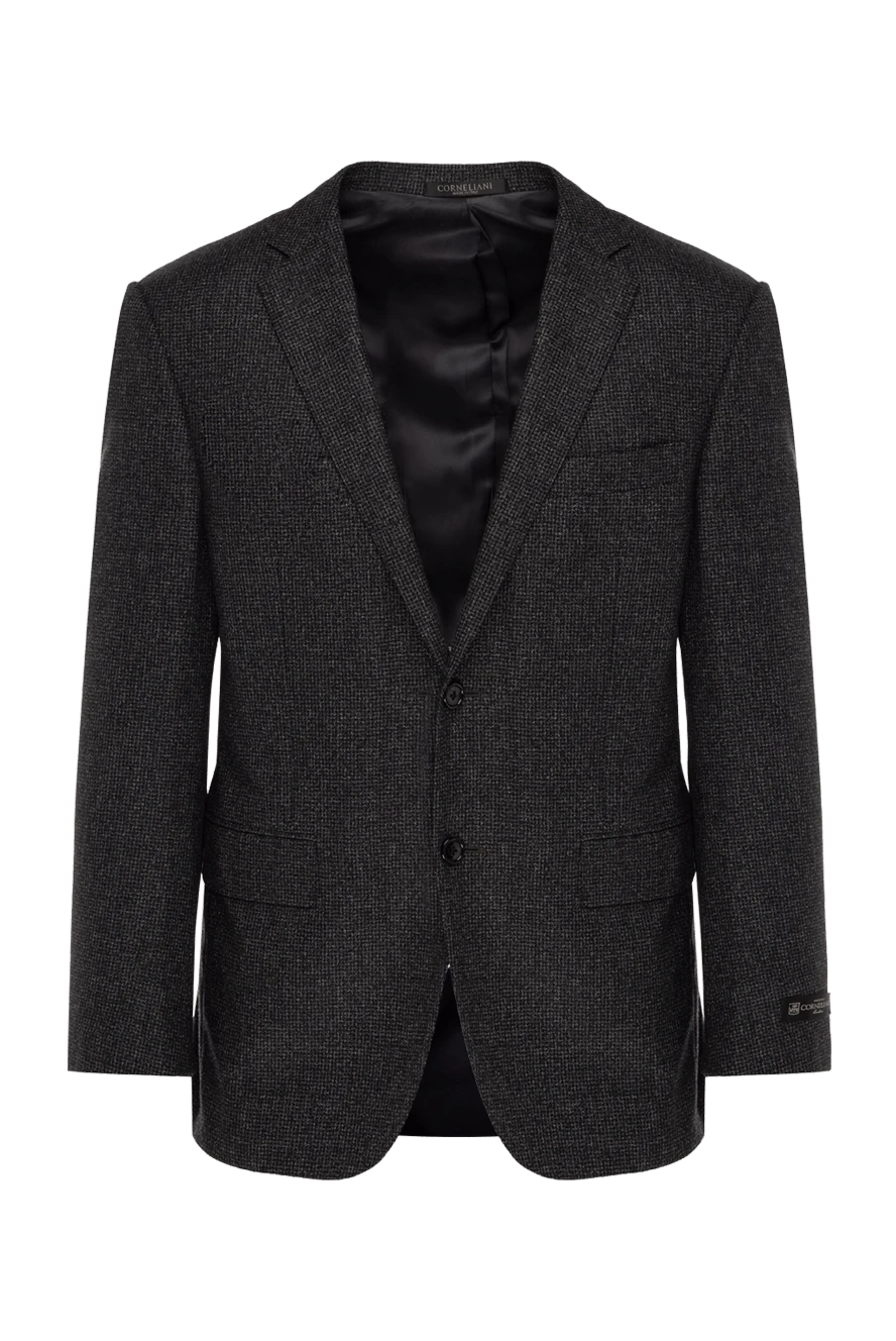 Corneliani man gray wool jacket for men купить с ценами и фото 155080 - photo 1