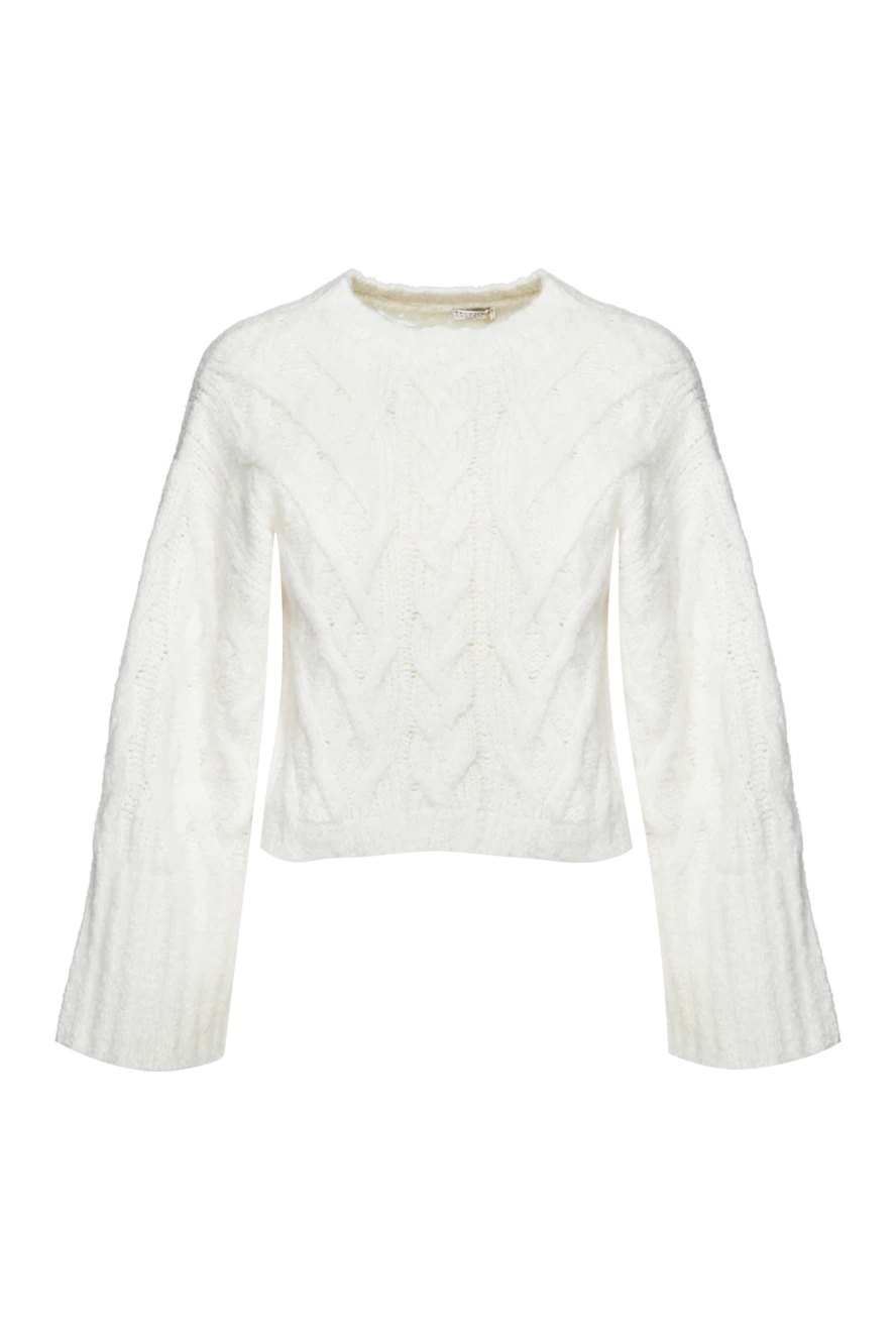 Brunello Cucinelli woman white cashmere jumper for women купить с ценами и фото 155218 - photo 1