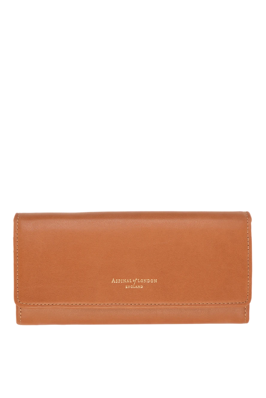 Aspinal of London woman brown leather wallet for women купить с ценами и фото 155260 - photo 1