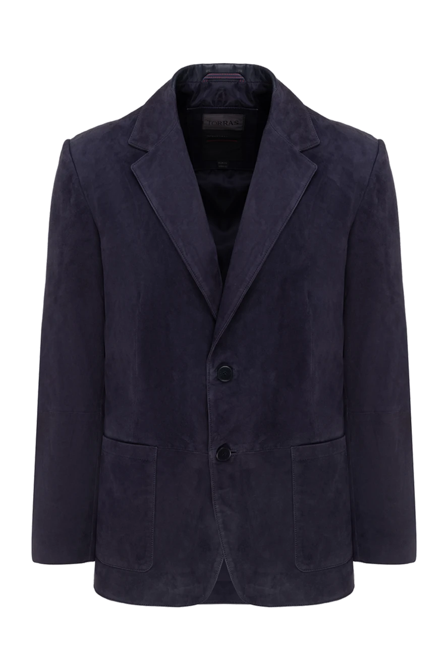 Torras man blue suede jacket for men купить с ценами и фото 155278 - photo 1