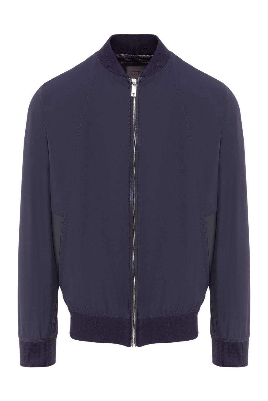 Torras бомбер из микрофибры синего цвета с контрастными вставками
155288 - фото 1
