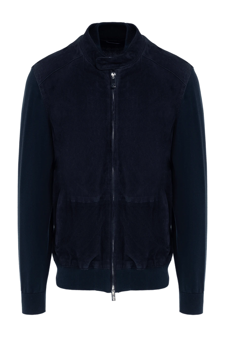 Torras man blue suede jacket for men купить с ценами и фото 155306 - photo 1