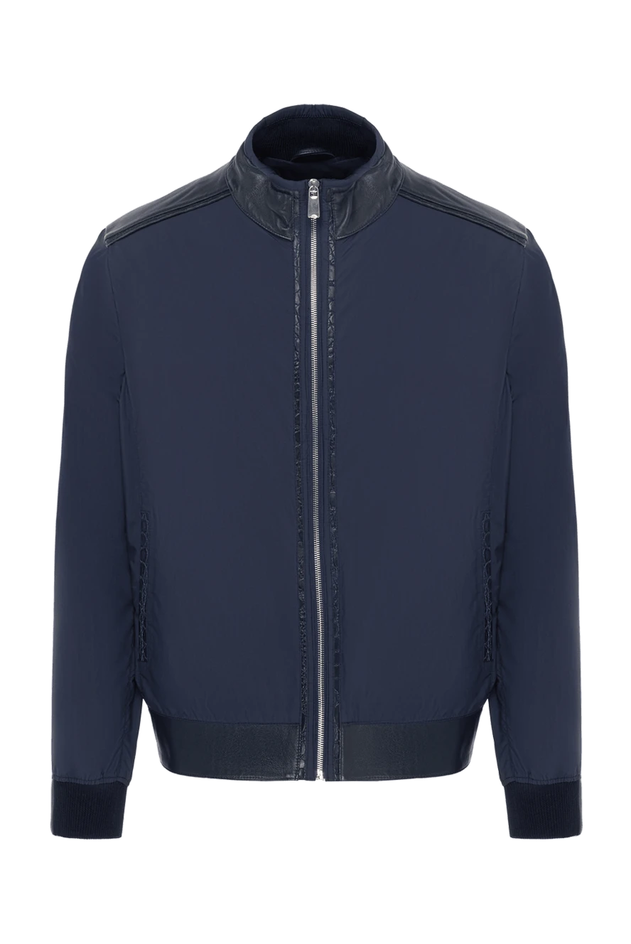 Torras man jacket made of polyester, genuine leather and polyamide blue for men купить с ценами и фото 155307 - photo 1