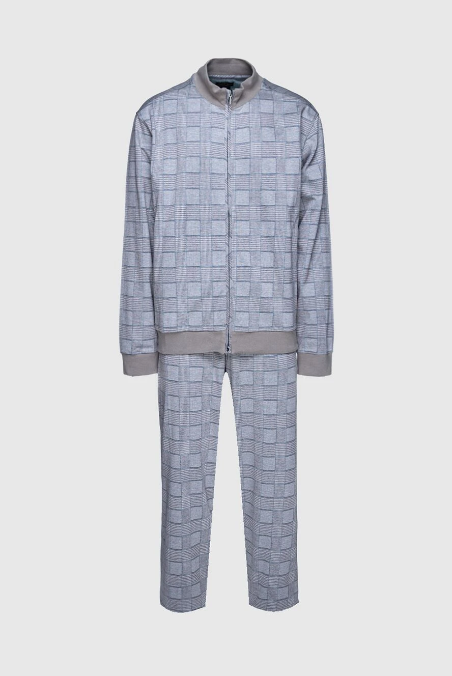 Cesare di Napoli man men's cotton sports suit, gray купить с ценами и фото 155368 - photo 1