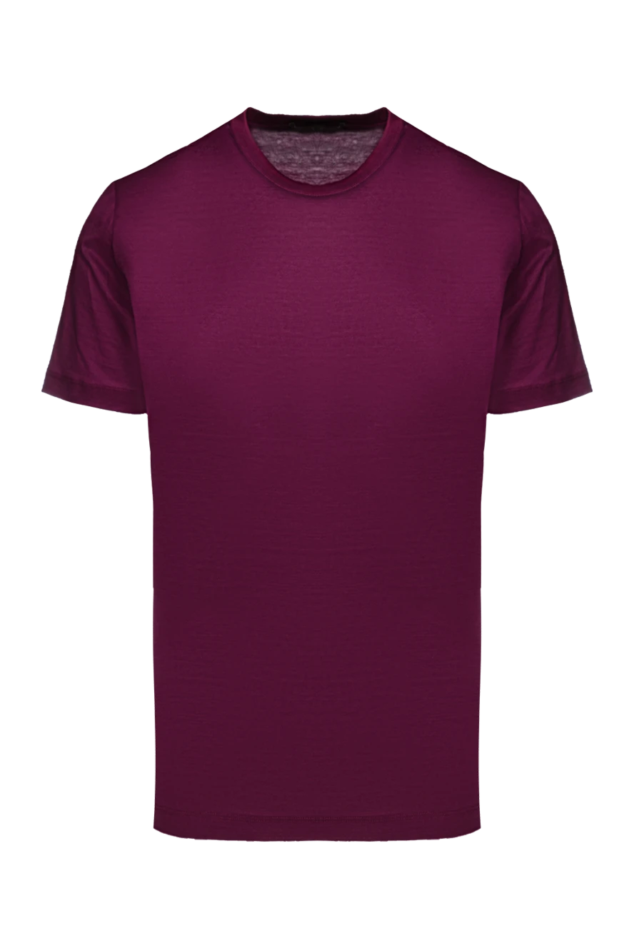 Cesare di Napoli тіке кесілген бордо түсті, тыныс алатын мақта-матадан жасалған футболка
155374 - фото 1