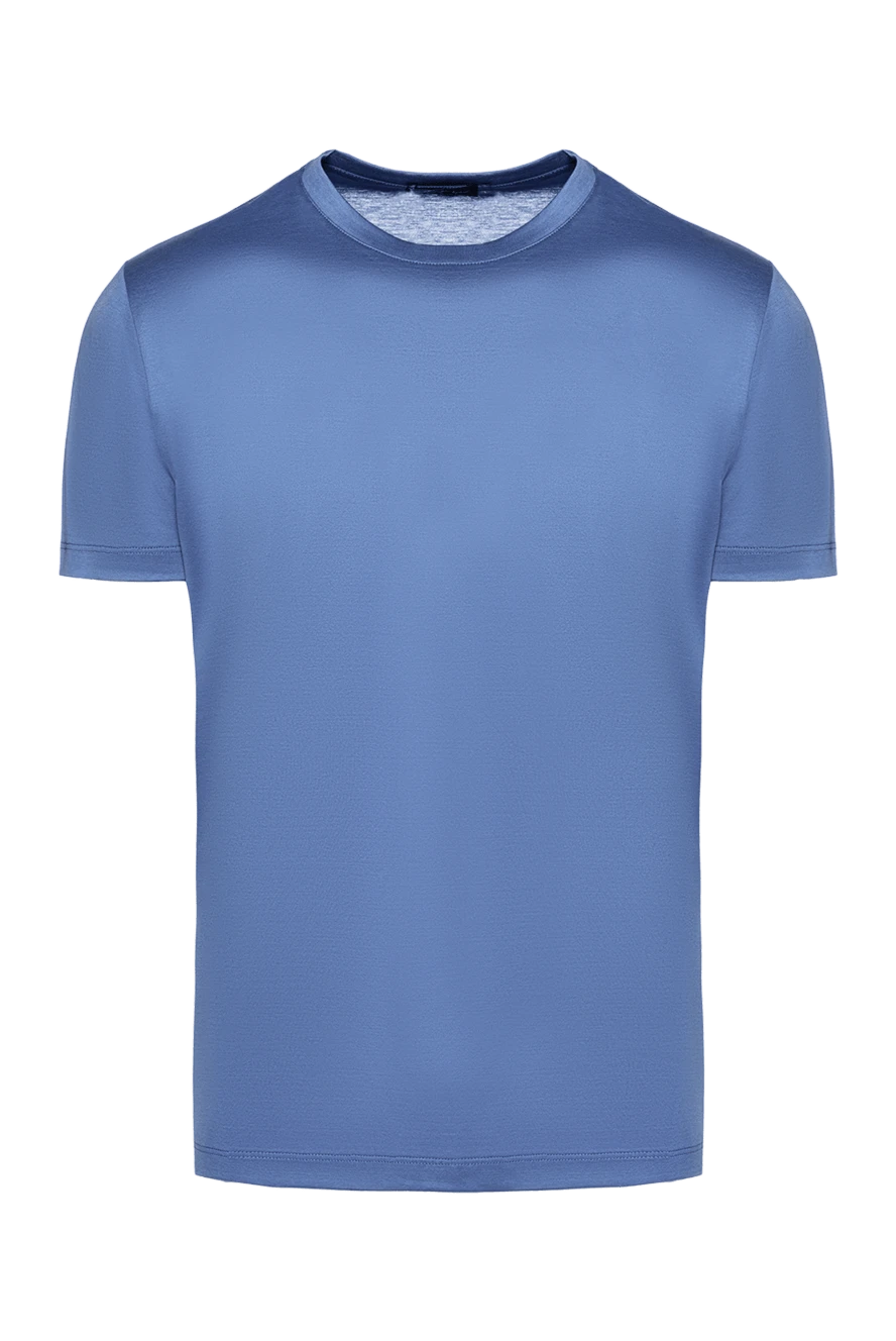 Cesare di Napoli man blue cotton t-shirt for men 155383 - photo 1