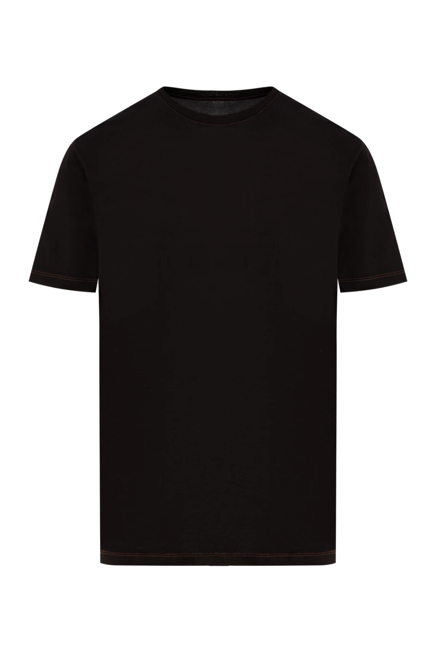 Cesare di Napoli ерлерге арналған апельсин мақтадан жасалған футболка 155397 - фото 1