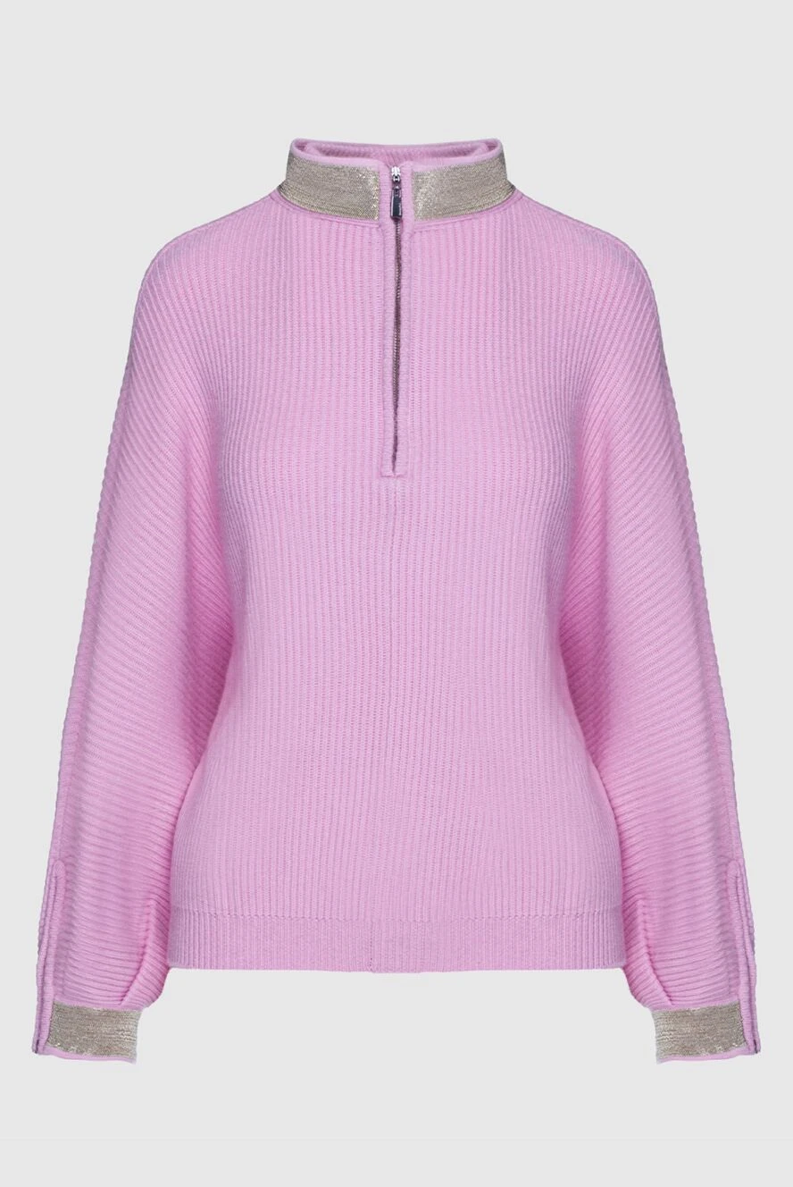 Max&Moi woman pink wool and cashmere jumper for women купить с ценами и фото 155434 - photo 1