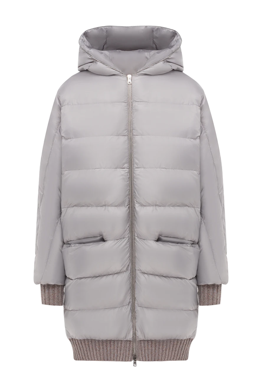 Panicale woman women's gray polyester down jacket купить с ценами и фото 155474 - photo 1