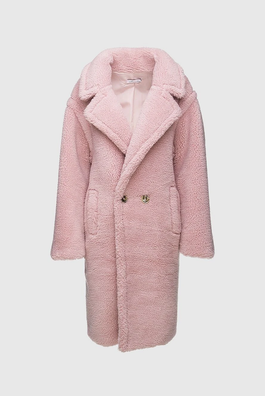 Fleur de Paris woman women's pink fur coat made of wool and acrylic купить с ценами и фото 155495 - photo 1